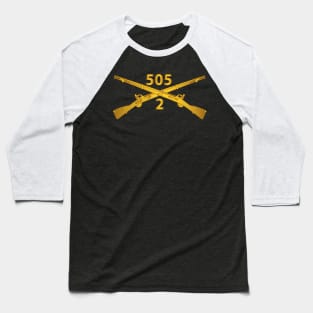 2nd Bn, 505th Infantry Regiment Branch wo Txt X 300 Baseball T-Shirt